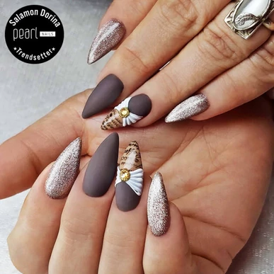 Ojă semipermanentă Rose Gold Cat Eye Disco Pearl Nails gel lac 7ml 722