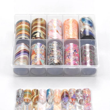Box Folie de transfer unghii 10in1 - Abstracts