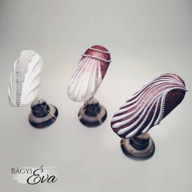 Gel color 3D Alb Emboss Pearl Nails 5ml
