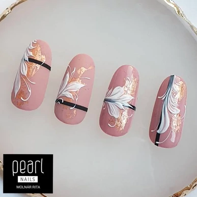 Gel color 3D Alb Emboss Pearl Nails 5ml
