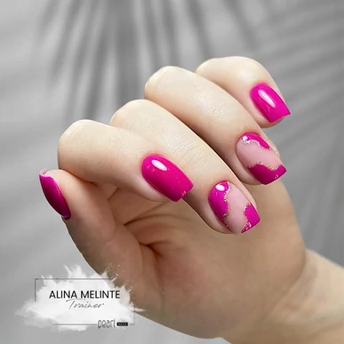 Ojă semipermanentă Fuchsia Pearl Nails Classic 445 Gel Lac