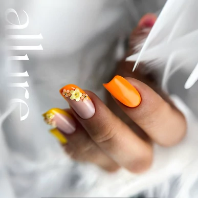 Ojă semipermanentă allure premium portocaliu 105 - Flush Orange