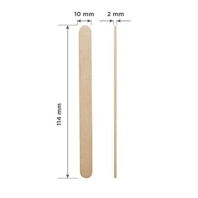 Spatule lemn STALEKS  │ 100 buc