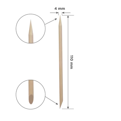 STALEKS Bețișoare de portocal 110 mm - 100 buc │ EXPERT