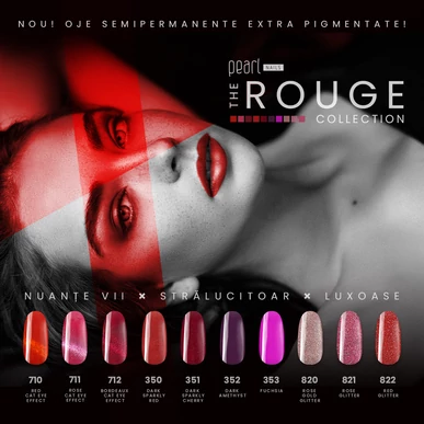 Ojă semipermanentă Roz Efect Cat Eye Pearl Nails 7 ml 711