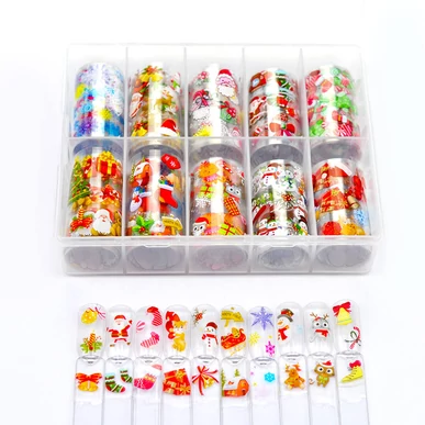 Box Folie de transfer unghii 10in1 - Jingle Bells