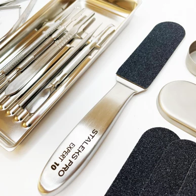 STALEKS Bază metalică sterilizabilă pilă pedichiură | Expert, PRO Level