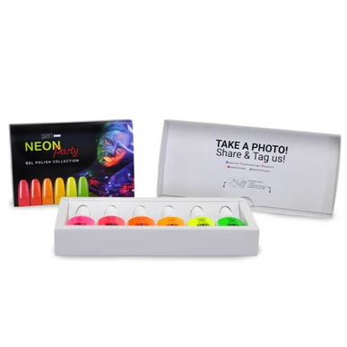 Set 6 oje semipermanente Pearl Nails, Neon Party