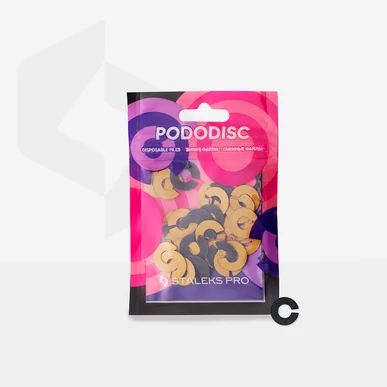 Rezerve pentru disc pedichiură cu înclinație Pododisc Staleks Pro S, 50 buc, 100 gr