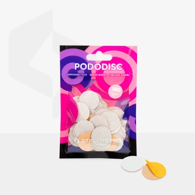 Rezerve pentru disc pedichiură Pododisc Staleks Pro M, 50 buc, 180 gr