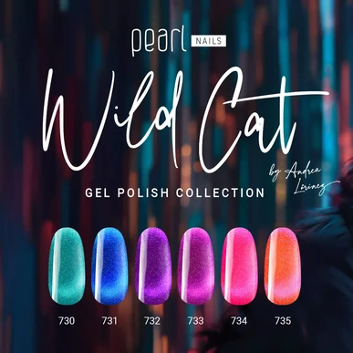 Ojă semipermanentă cu efect Neon Cat Eye Coral Pearl Nails 7ml 735