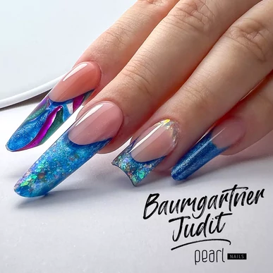 Ojă semipermanentă cu efect Neon Cat Eye Albastru Pearl Nails 7ml 731