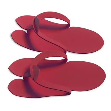Papuci pedichiură - bordo