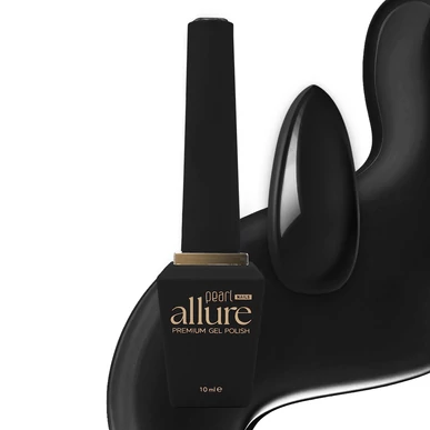 Ojă semipermanentă allure 100 - Midnight Black - Pearl Nails 