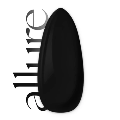 Ojă semipermanentă allure 100 - Midnight Black - Pearl Nails 