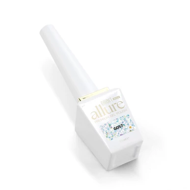 Ojă semipermanentă premium cu sclipici albastru allure G057