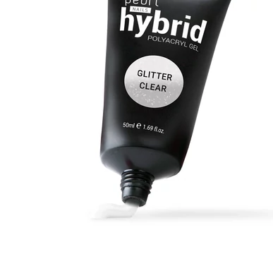 PolyAcryl Gel Hybrid Pearl Nails Glitter Clear 50 ml 