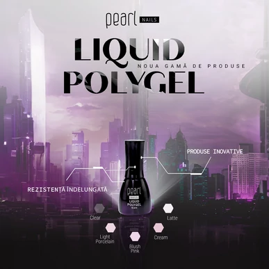 Liquid Polygel - Blush Pink Pearl Nails