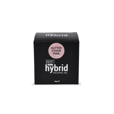  PolyAcryl Gel Hybrid Pearl Nails Glitter Cover Pink 15 ml