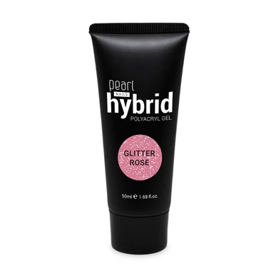  PolyAcryl Gel Hybrid Pearl Nails Glitter Rose 50 ml