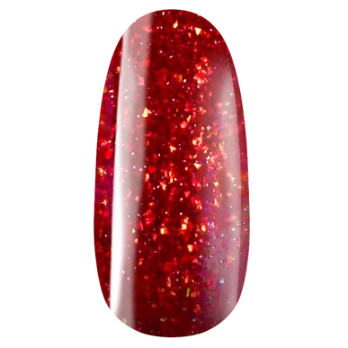 Ojă semipermanentă Roșu cu sclipici Pearl Nails Classic Gel lac 841