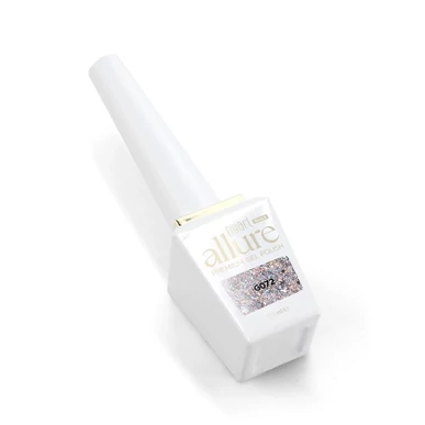 Ojă semipermanentă allure premium auriu-albastru cu sclipici G072