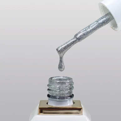 Ojă semipermanentă allure premium argintiu cu efect reflectorizant G161