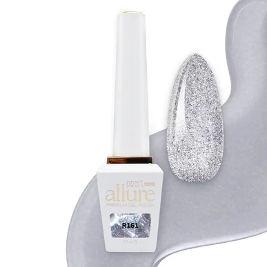 Ojă semipermanentă allure premium argintiu cu efect reflectorizant G161