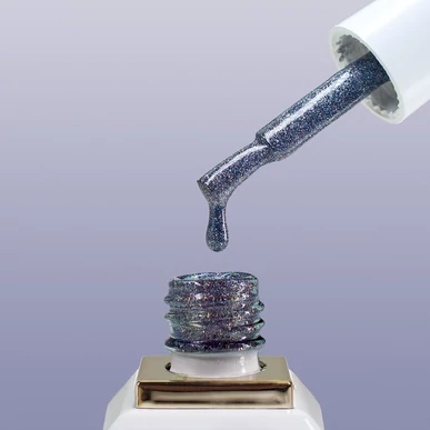 Ojă semipermanentă allure premium gri metal cu efect reflectorizant R163
