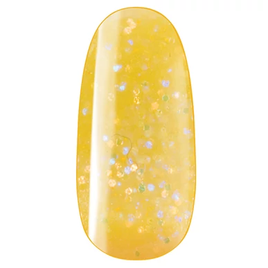 Pudră acrilică colorată Pearl Nails galben cu sclipici 3,5 g - 341