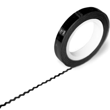 Bandă decorativă unghii 6mm - negru