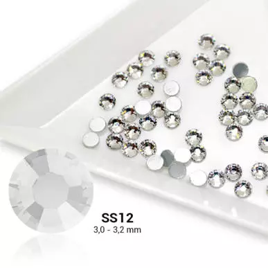 Cristale Unghii Pearl Nails SS12 Crystal - Argintiu