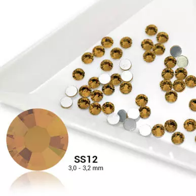 Cristale Unghii Pearl Nails SS12 Light Colorado Topaz - Maro deschis