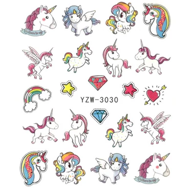 Sticker / Abțibild pentru Unghii pe bază de apă YZW-3030