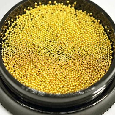 Caviar Unghii metalic auriu
