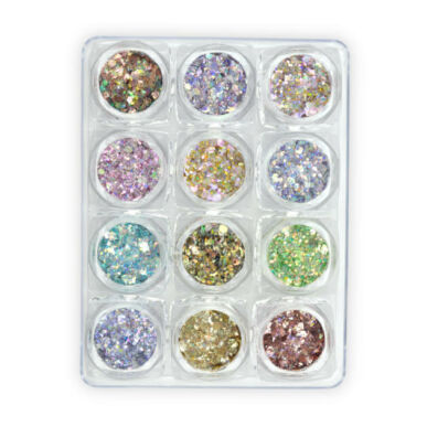 12in1 Holo Metal Glitter-mix set