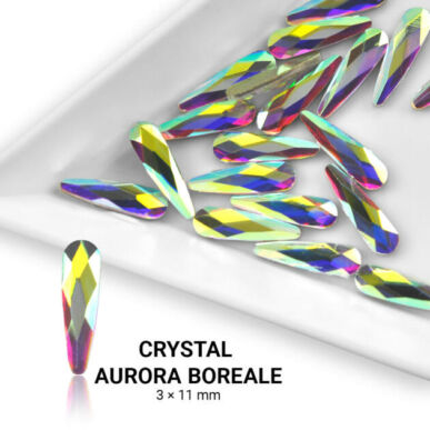 Pietre decorative lacrimă - 3x11mm - Crystal AB