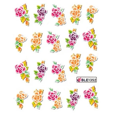 Sticker / Abțibild pentru Unghii pe bază de apă BLE1352