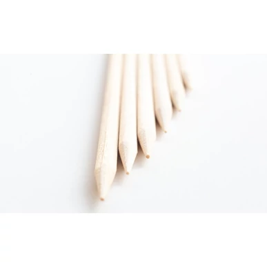 Bețișoare pentru cuticule și curățare unghii din lemn 12 cm (50 buc + 10 buc CADOU)