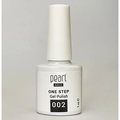 Oja semipermanenta 3 in 1 One Step Color Pearl Nails Alb 002
