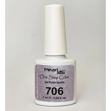 Oja semipermanenta 3 in 1 One Step Color Pearl Nails Argintiu 706
