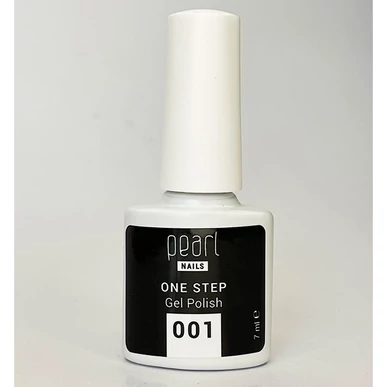 Oja semipermanenta 3 in 1 One Step Color Pearl Nails Negru 001