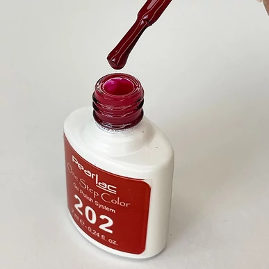 Oja semipermanenta 3 in 1 One Step Color Pearl Nails Vișiniu 202