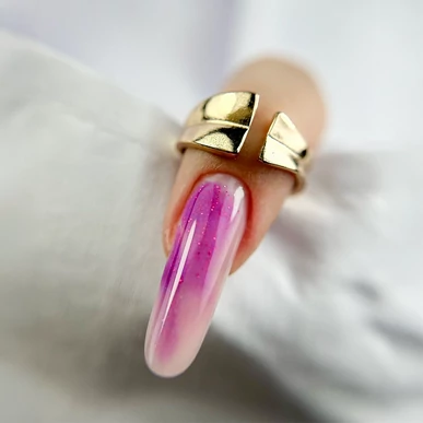  PolyAcryl Gel Hybrid Pearl Nails Peach