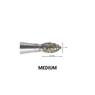 Imagine 2/2 - Capăt de freză diamant de tip lacrimă, 2,5 mm