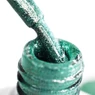 Imagine 4/4 - Ojă semipermanentă verde Pearl Nails Matte Stone 602