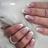 Imagine 3/3 - Ojă semipermanentă Argintiu Holo Pearl Nails Classic Gel Lac 806