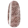 Imagine 1/2 - Ojă semipermanentă roz auriu cu sclipici Pearl Nails Classic Gel lac light rosegold  824