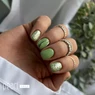 Imagine 2/2 - Ojă semipermanentă cu sclipici Pearl Nails Classic Gel lac Glitter Verde 830