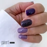 Imagine 3/3 - Ojă semipermanentă Lila cu sclipici Pearl Nails Classic Gel Lac 833